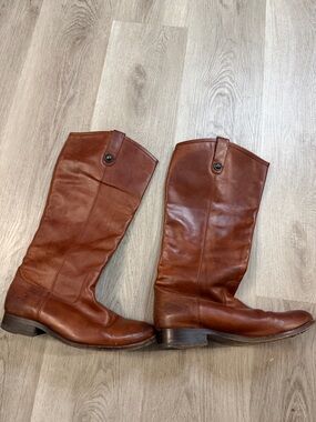 Frye Men's Brown Leather Mid-Calf Boots